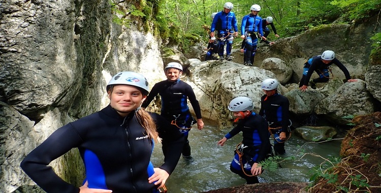 Adventure Canyoning in Slovenia